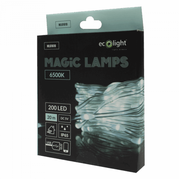 Светлинна гирлянда MAGIC LAMPS 200 LED 6500K 20 m USB 5V ML61610