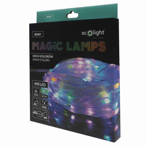 Светлинна гирлянда MAGIC LAMPS 400 LED RGB 40 m USB 5V ML61627