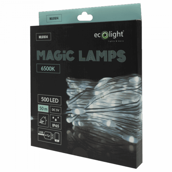 Светлинна гирлянда MAGIC LAMPS 500 LED 6500K 50 m USB 5V ML61614