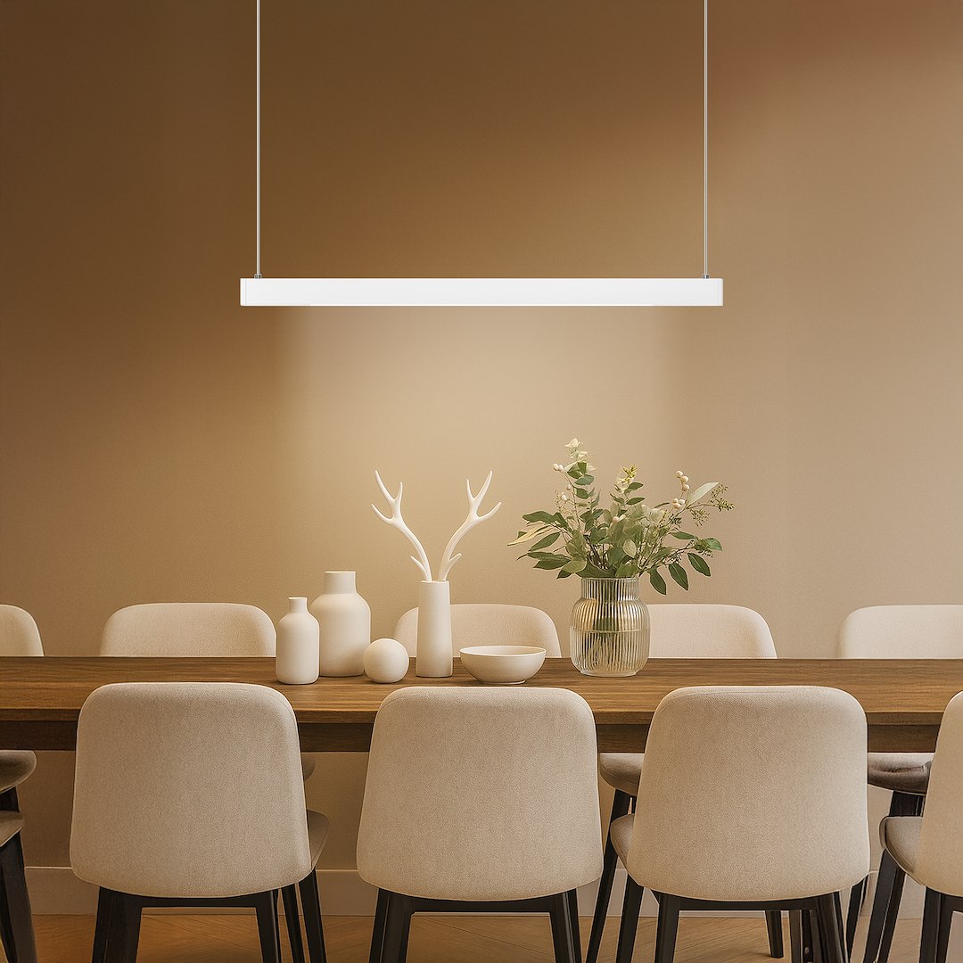 Висяща лампа MILAGRO LINEA 36W LED 3CCT (3000K/4000K/5700K) Бяла ML1783