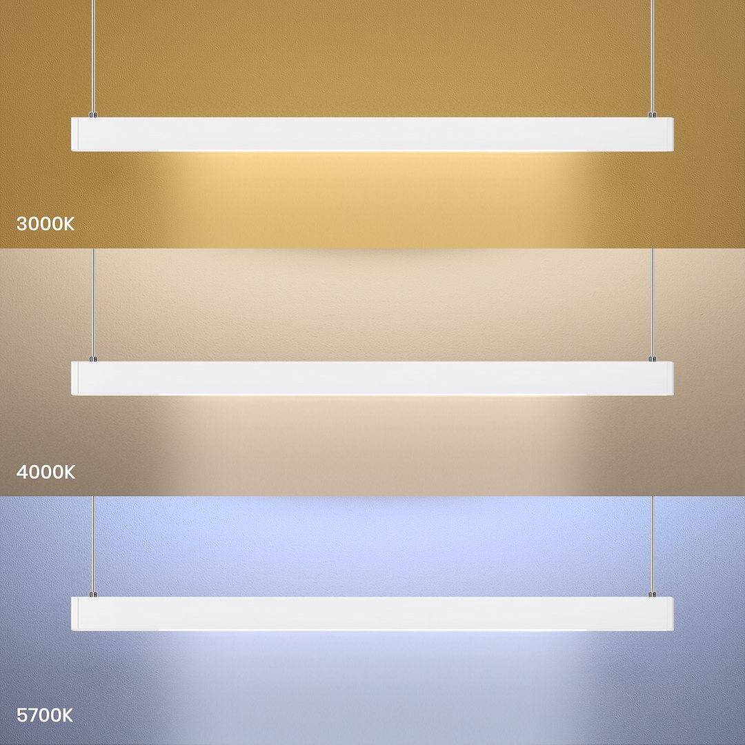 Висяща лампа MILAGRO LINEA 36W LED 3CCT (3000K/4000K/5700K) Бяла ML1783