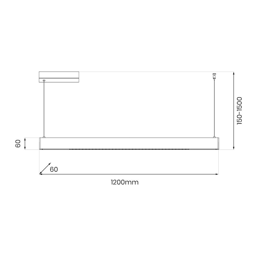 Висяща лампа MILAGRO LINEA 36W LED 3CCT (3000K/4000K/5700K) Златна ML1785
