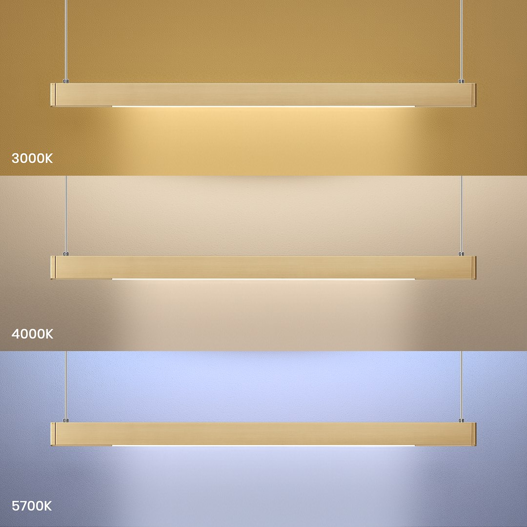 Висяща лампа MILAGRO LINEA 36W LED 3CCT (3000K/4000K/5700K) Златна ML1785