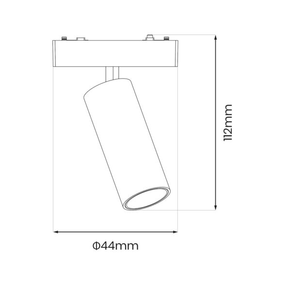 Спот Slim Magnetic Track 9W LED Tuya CCT Черен ML2203