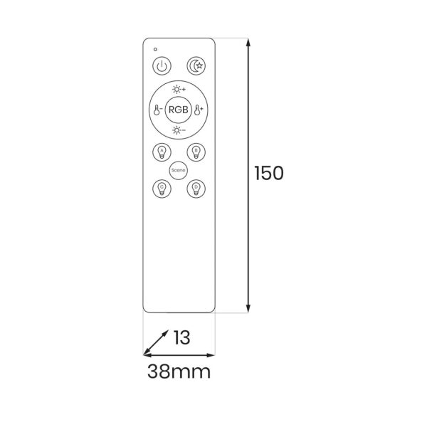 Дистанционно за Slim Magnetic Track Черно ML2233