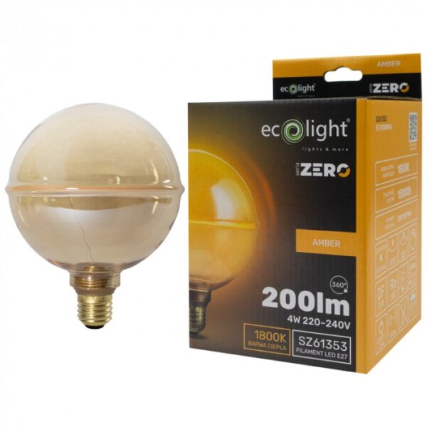 LED крушка ZERO 4W 200lm E27 G130 Amber SZ61353
