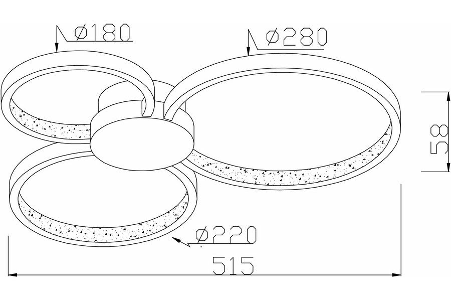 Плафон REALITY CONDIDA 24W LED Ø500 CCT 641103-32