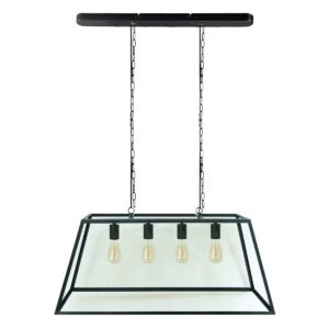 Висящо осветление метал + стъкло 95×40 cm VK/03155/PE/B