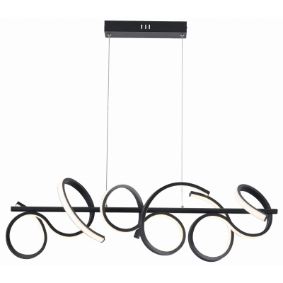 Плафон REALITY LOZANNA 30W LED 3000/3500/4000K Черен мат 343301-30