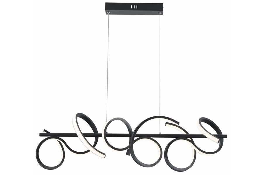 Плафон REALITY LOZANNA 30W LED 3000/3500/4000K Черен мат 343301-30