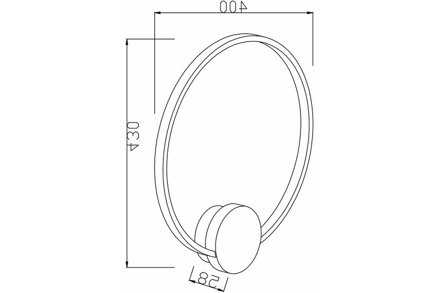 Аплик REALITY CONDIDA 17W LED Ø400 CCT 3000/3500/4000K 241111-32