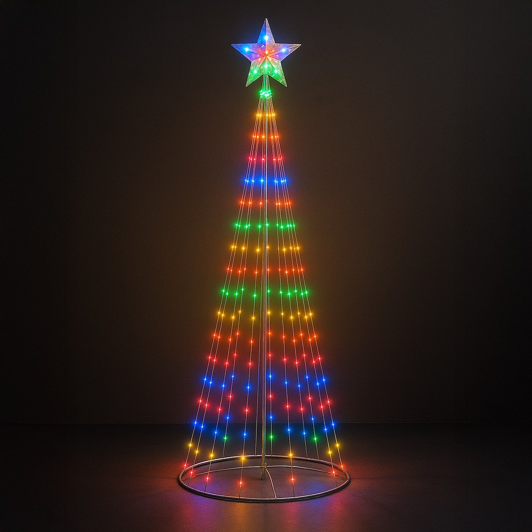 Коледна елха LED Milagro 1.8m 269LED RGB + 2700K IP44 EK2403