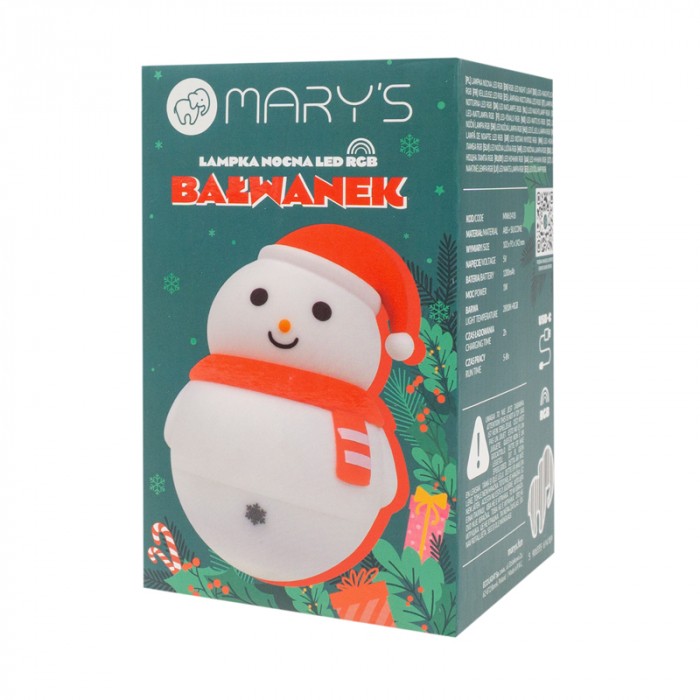 LED нощна лампа MARY’S Снежен човек MW61418