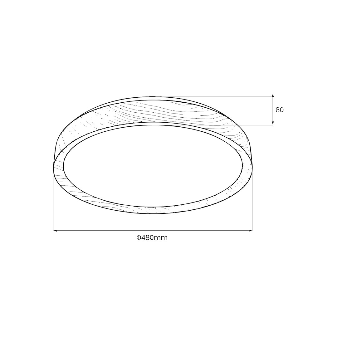 Плафон MILAGRO ORINOKO 36W LED Ø480 4000K ML1840