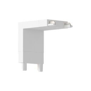 Ъглов конектор SLIM Magnetic Track L бял ML2214
