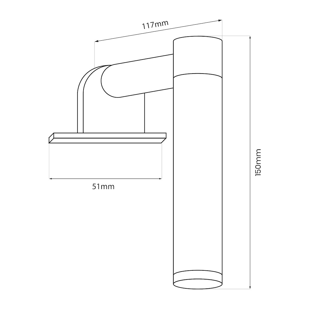 Аплик за баня MILAGRO APA MINI CHROME 4W LED ML2248