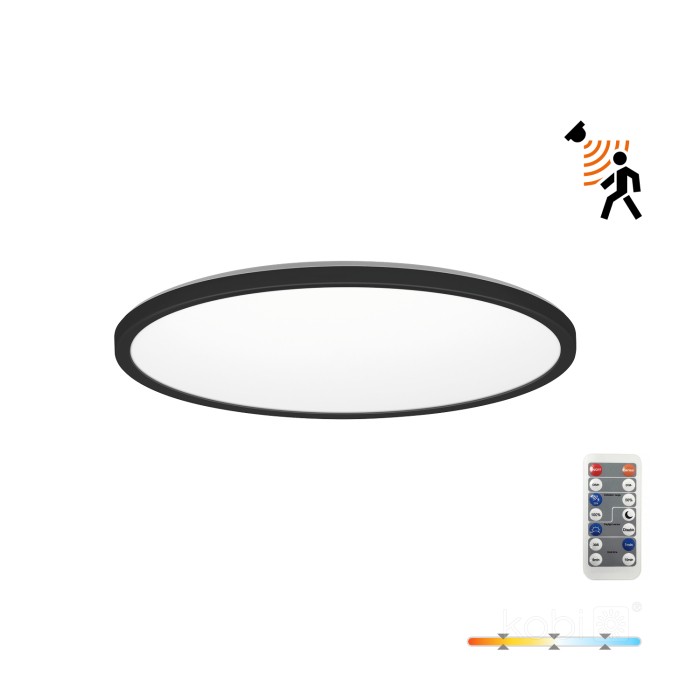 Плафон KOBI NIVERA CIRCLE 18W LED 3CCT LX IP54 черен 004105
