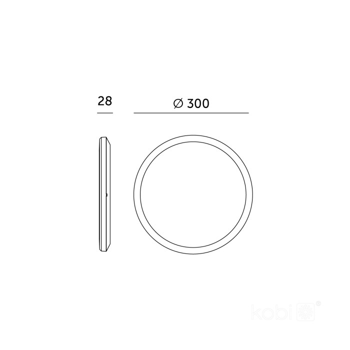 Плафон KOBI NIVERA CIRCLE 24W LED 3CCT LX IP54 бял 004106