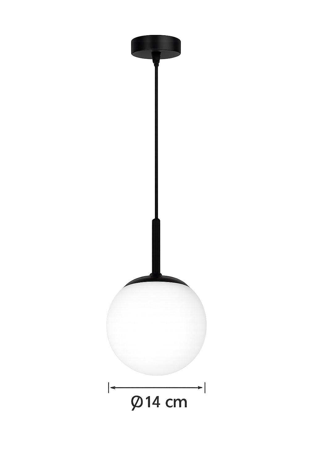 Висяща лампа Fibram Lighting стъклена KMP 3xE27 KMP874