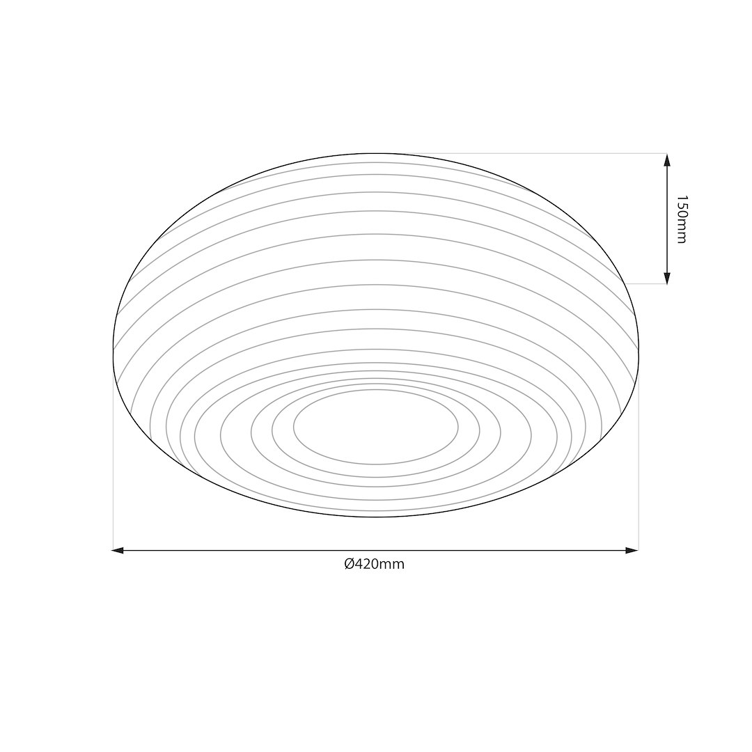 Плафон MILAGRO PULSO 3xE27 ML1897