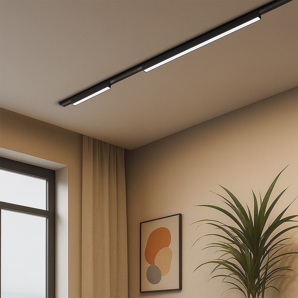 Спот Slim Magnetic Track 23cm 10W LED CCT черен ML2195