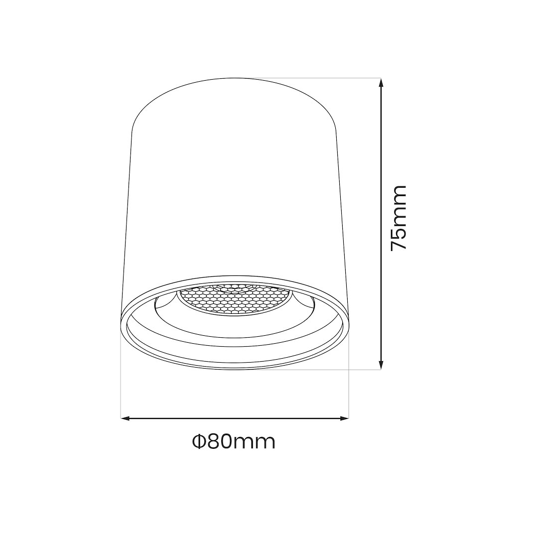 Спот за магнитна шина Slim Magnetic Track Tube 6W LED 3000–6000K Tuya CCT Черен ML2201