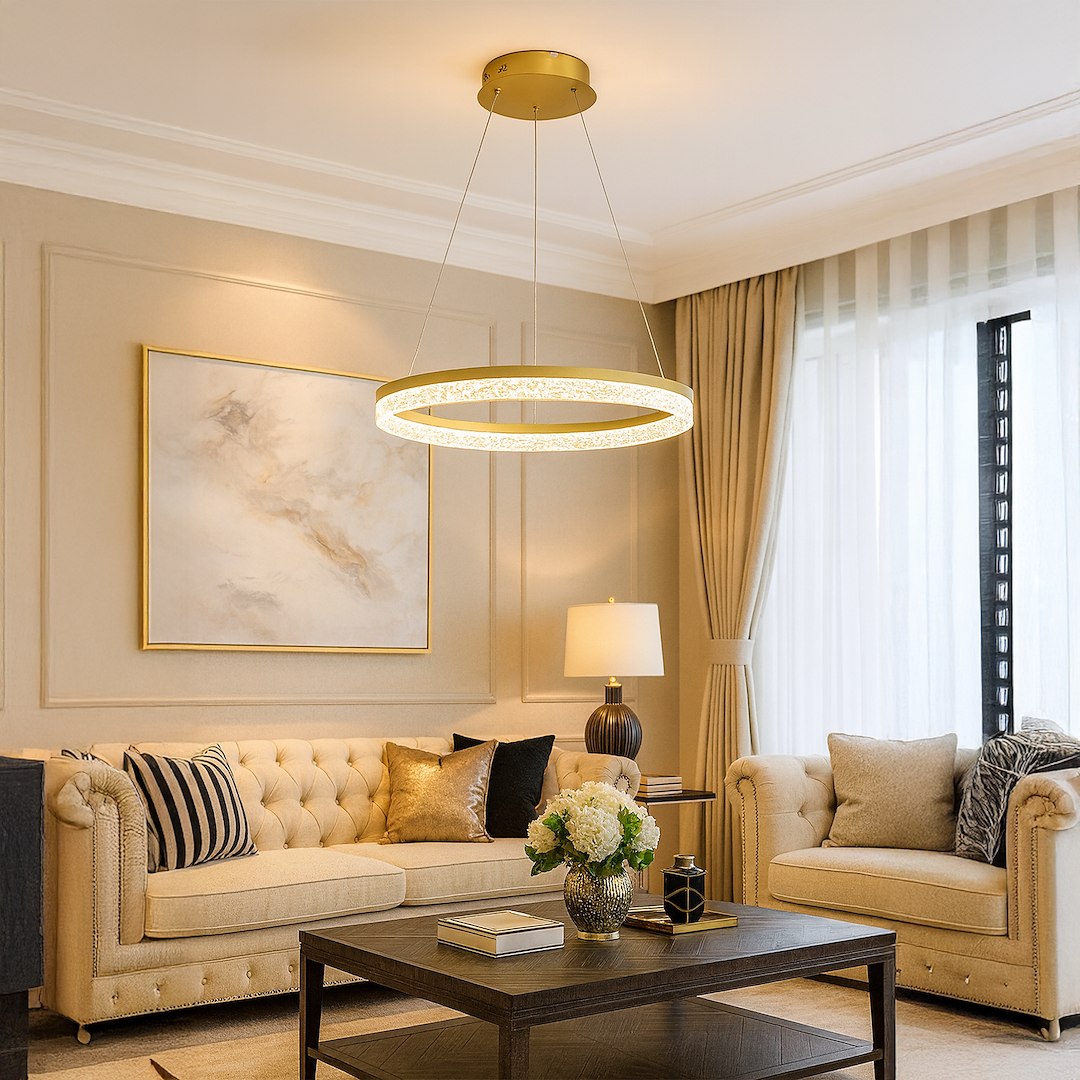 Висяща лампа MILAGRO GALA GOLD 25W LED Ø500 4000K ML2240