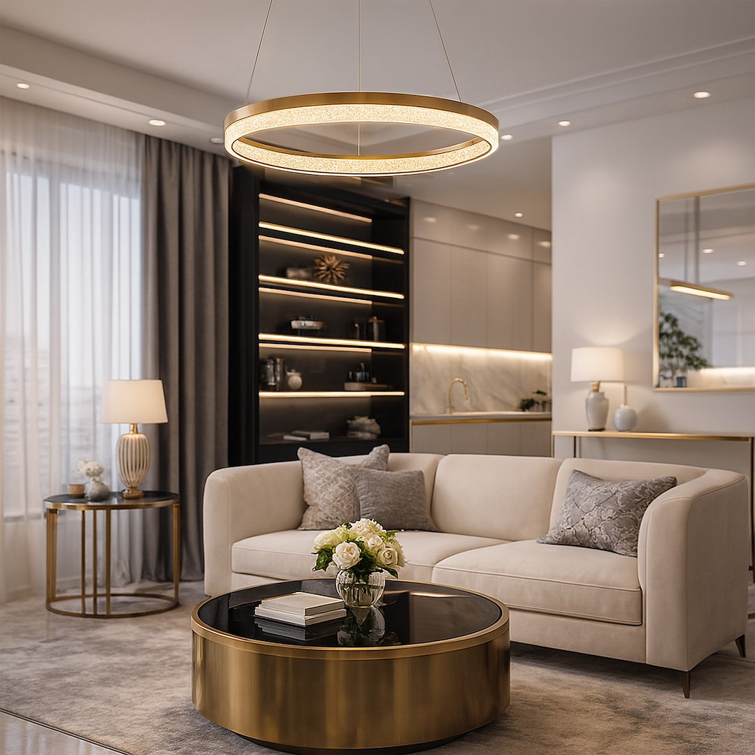 Висяща лампа MILAGRO GALA GOLD 25W LED Ø500 4000K ML2240