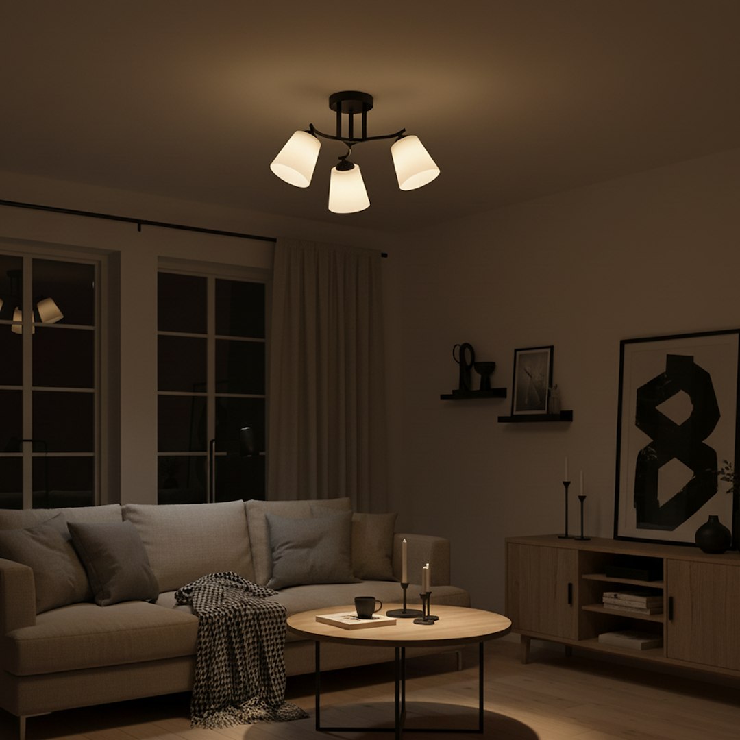 Плафон Milagro PAFOS Black 3xE27 ML2257