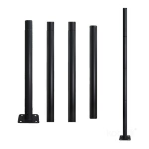 Стълб за външно осветление BASE SG 4 м Ø60 мм черен Kobi – 003692