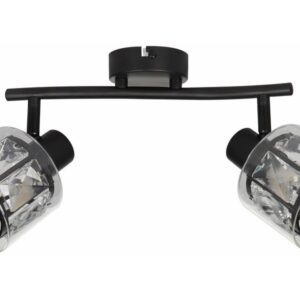 Спот лампа ELMO черен мат 2xE14 метал IP20 838802-02