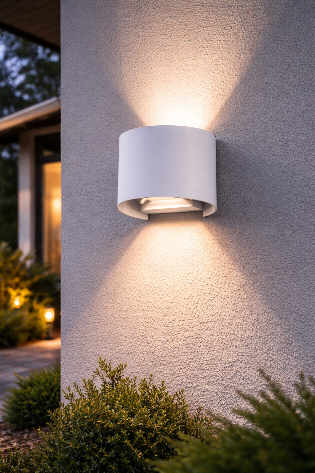 Външен LED аплик LAMBARIO ALPHA 2x3W 4000K IP65 бял LG36-0104