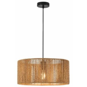 Висяща лампа TENSA E27 Ø40 см кафява 345721-11