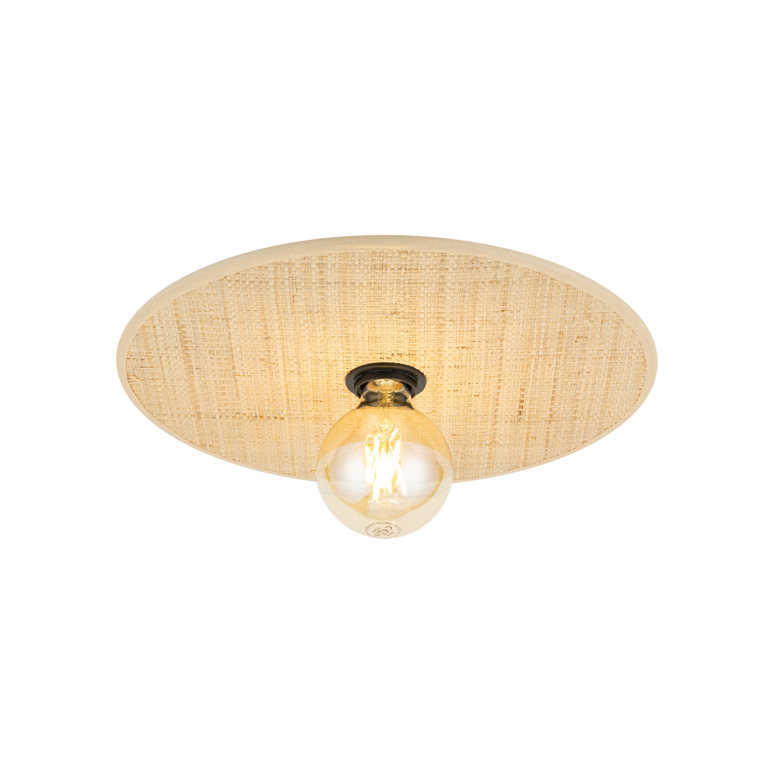 Плафон TK Lighting CALMA SABIA RAFIA 380 1xE27 TK11350