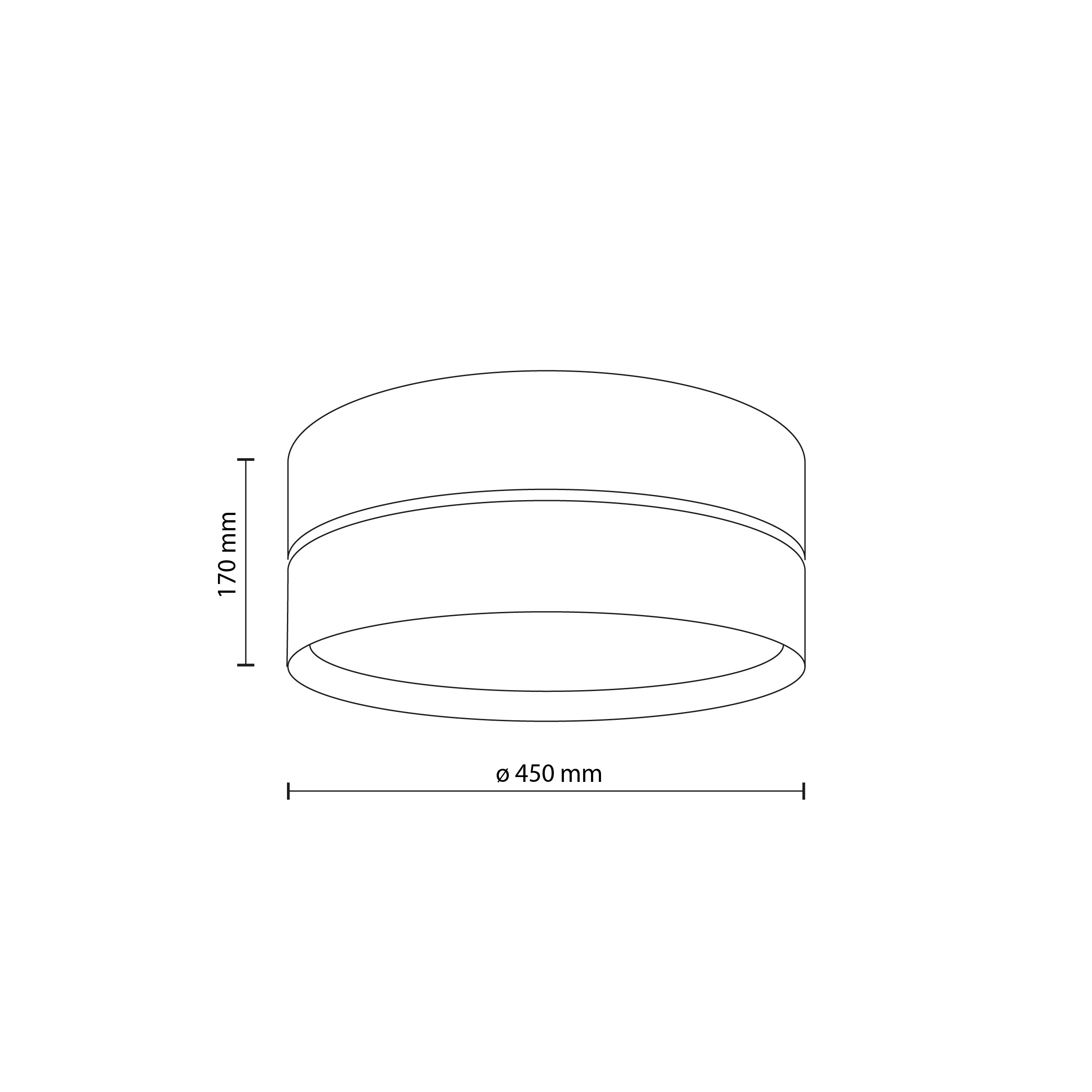Плафон TK Lighting CALMA 450 TK11598