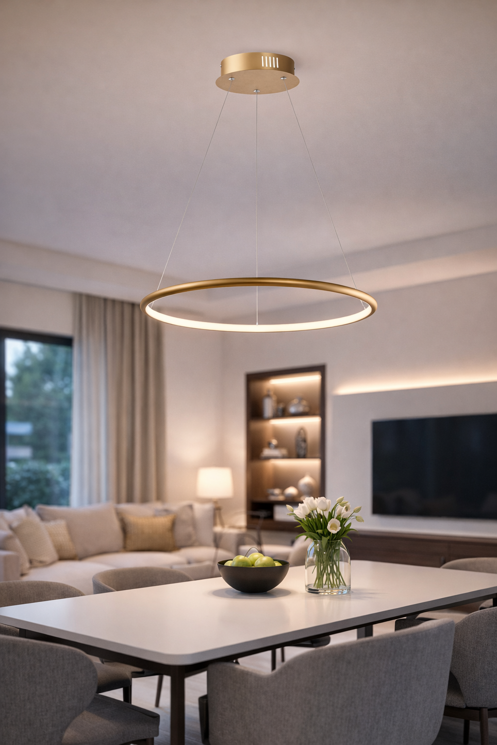 Висяща LED лампа RAGI 36W 4000K Ø62 злато 334621-03