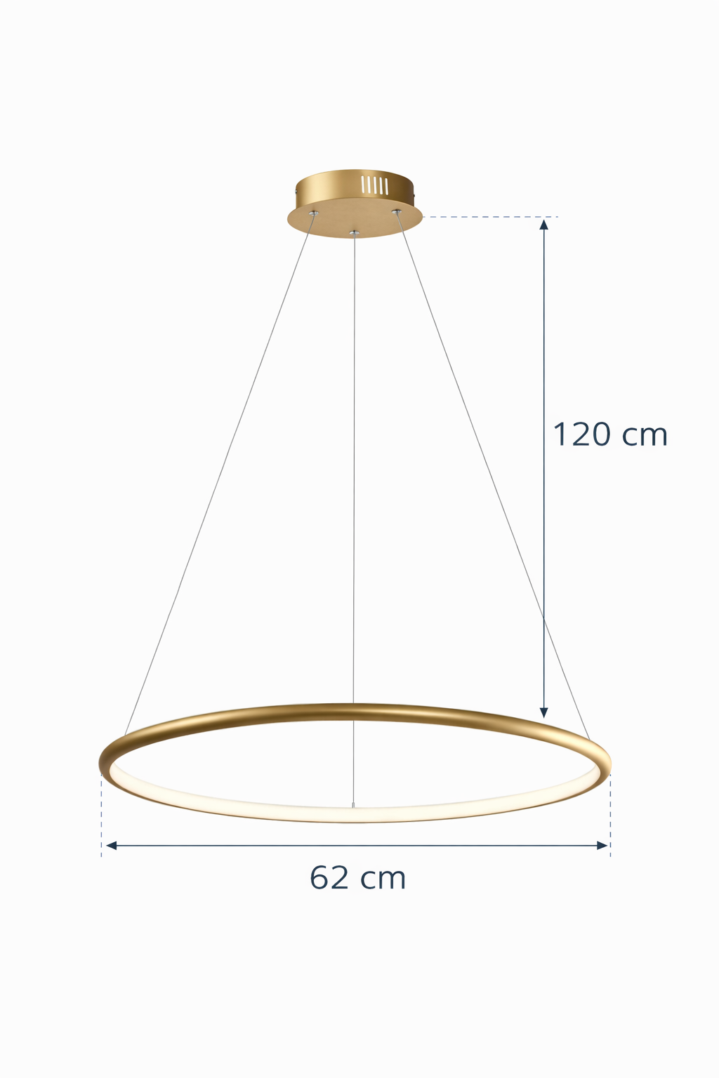 Висяща LED лампа RAGI 36W 4000K Ø62 злато 334621-03
