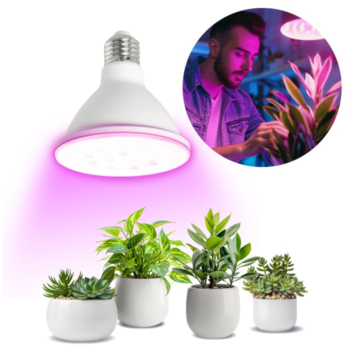 LED крушка за растения PLANTY E27 9W 1200K 001504 KOBI