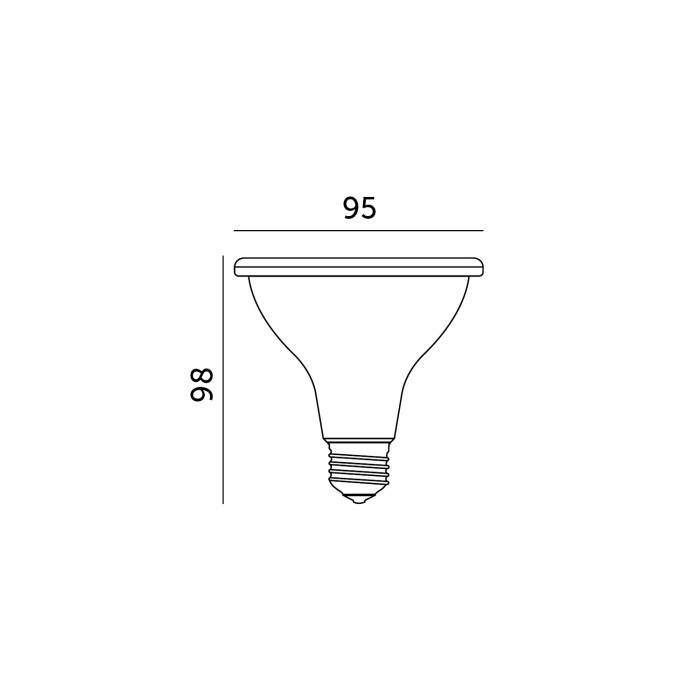 LED крушка за растения PLANTY E27 9W 1200K 001504 KOBI