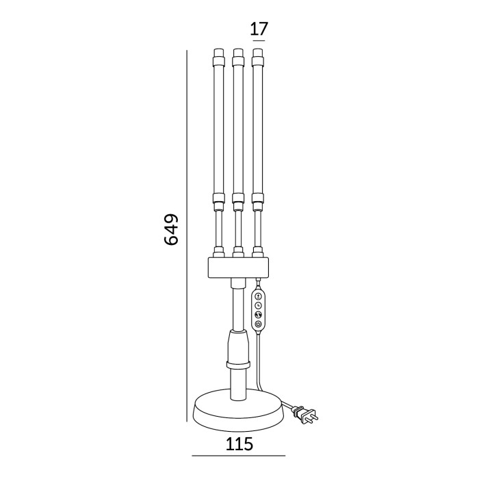 LED grow лампа VITARO 3 ST MINI 10W 001515 KOBI