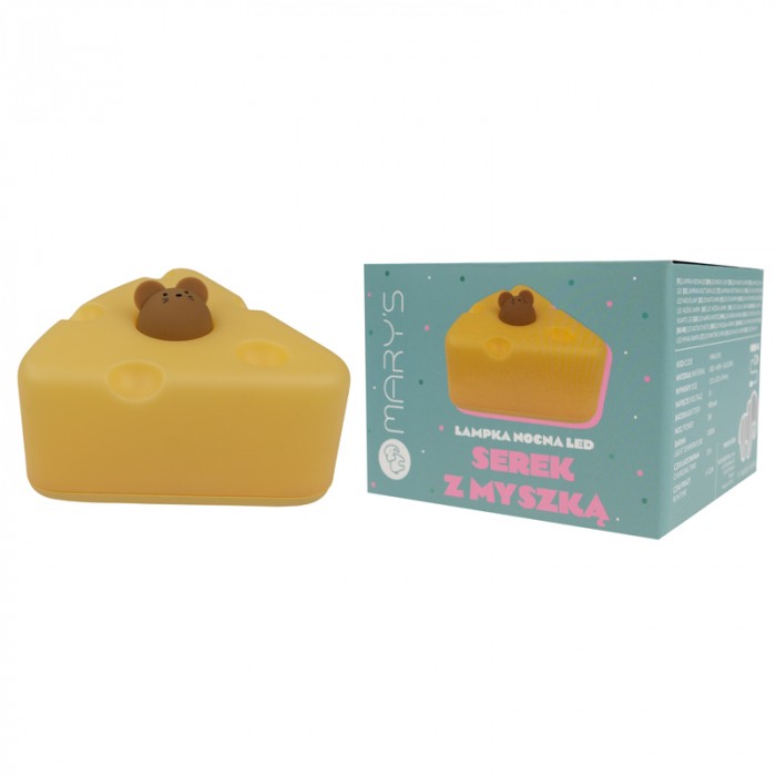Нощна LED лампа сирене с мишка „Cheese & Mouse“ MARY’S MW61491