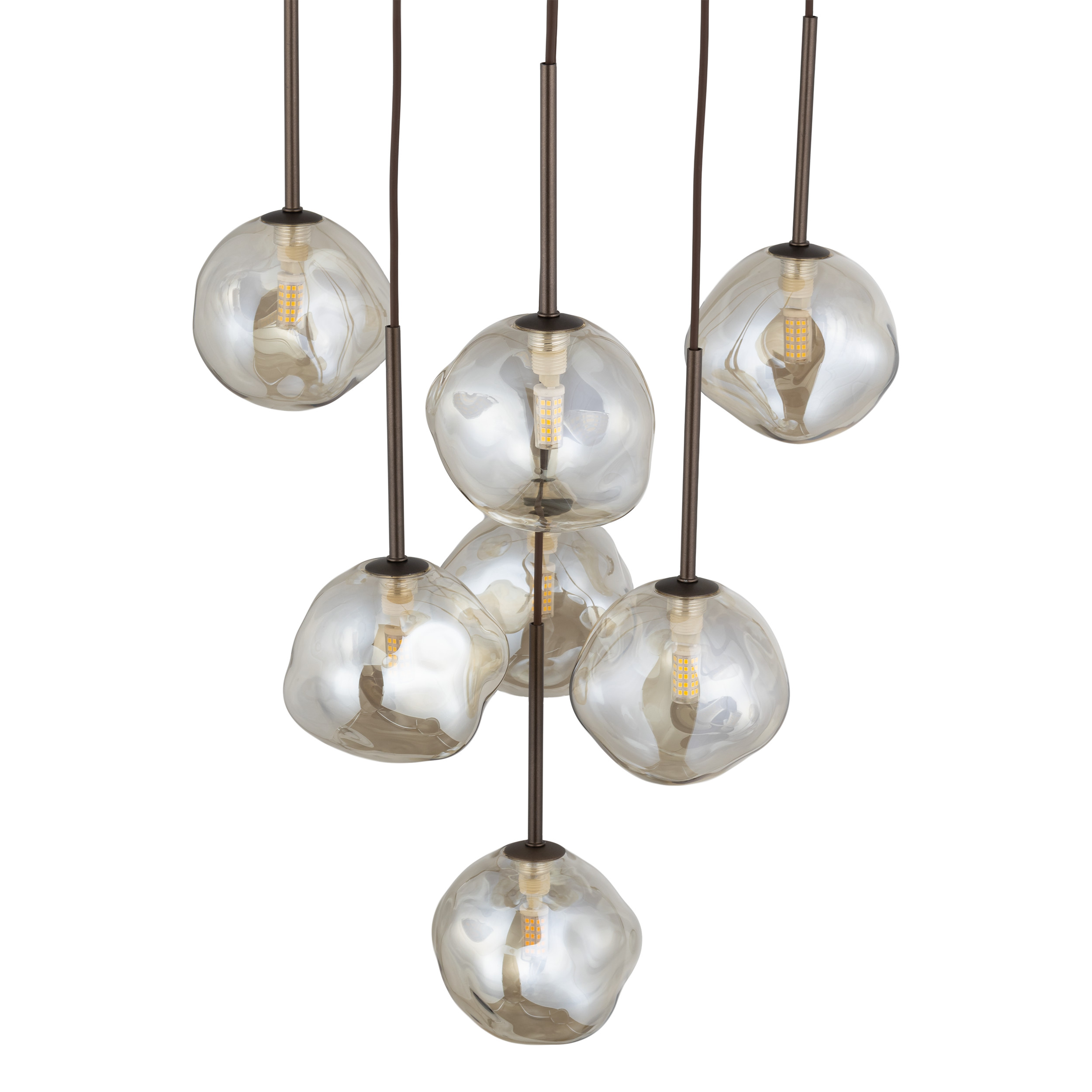 Висяща лампа LAVA BROWN 7xG9 TK Lighting TK11328