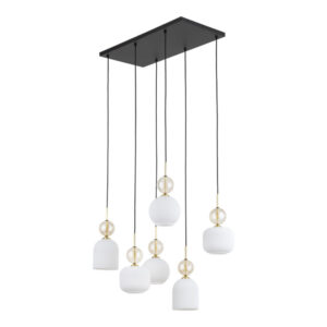 Висяща лампа SOPHIA COGNAC WHITE 6xE14 TK Lighting TK11594