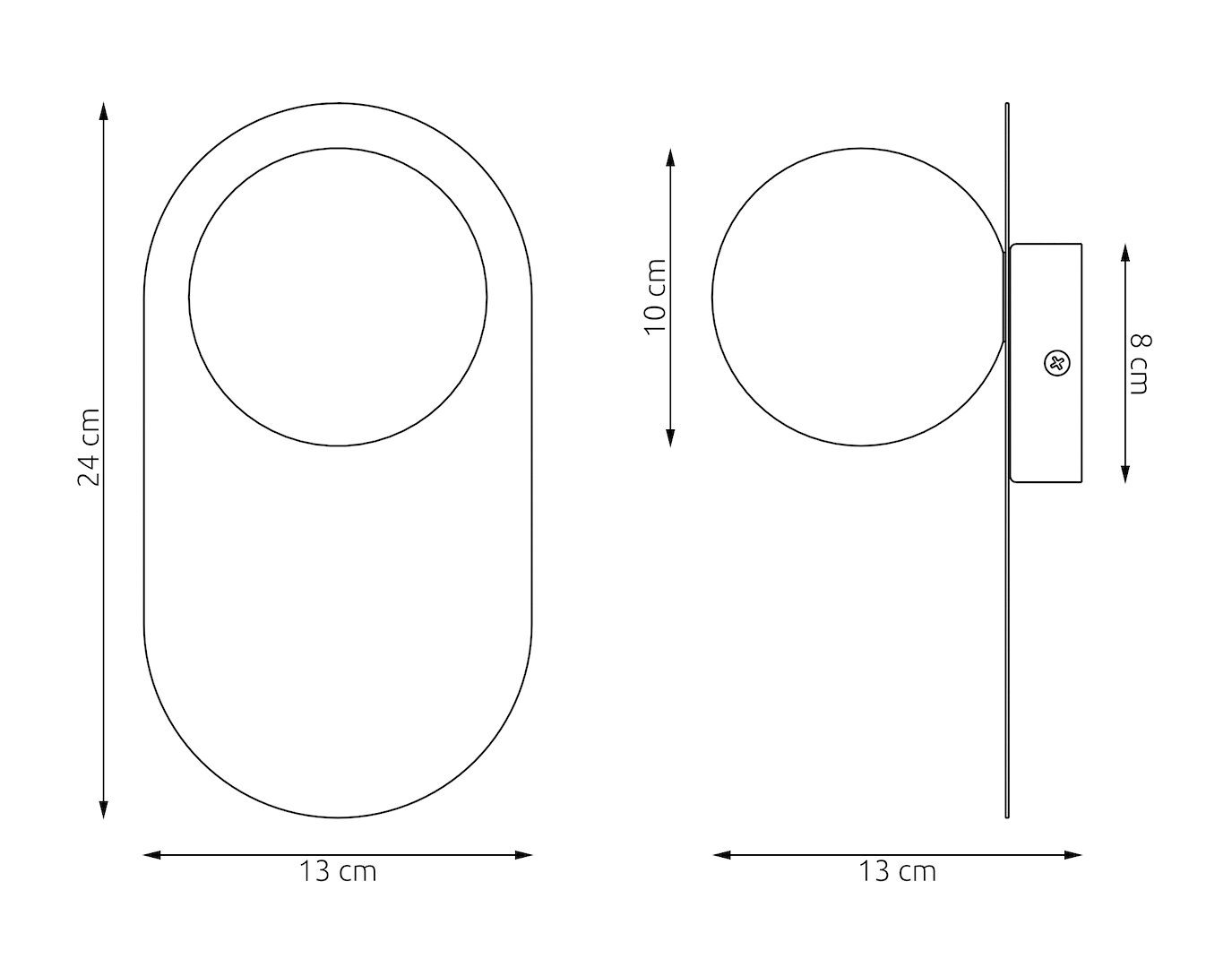 Аплик VIVA K1 WHITE 1xG9 бял 1550/K1