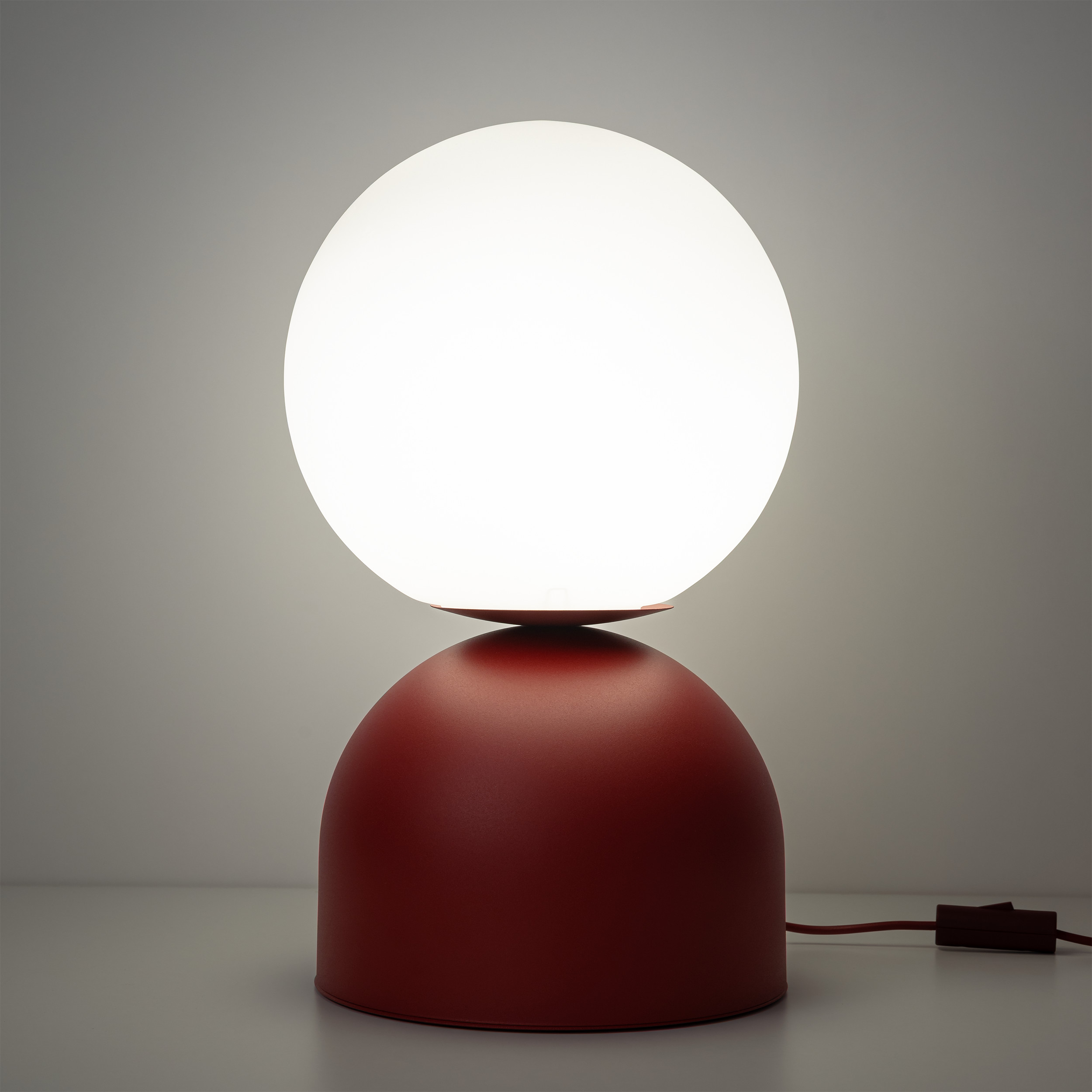 Настолна лампа MIKI BURGUNDY BIG 1xE27 TK Lighting TK16217