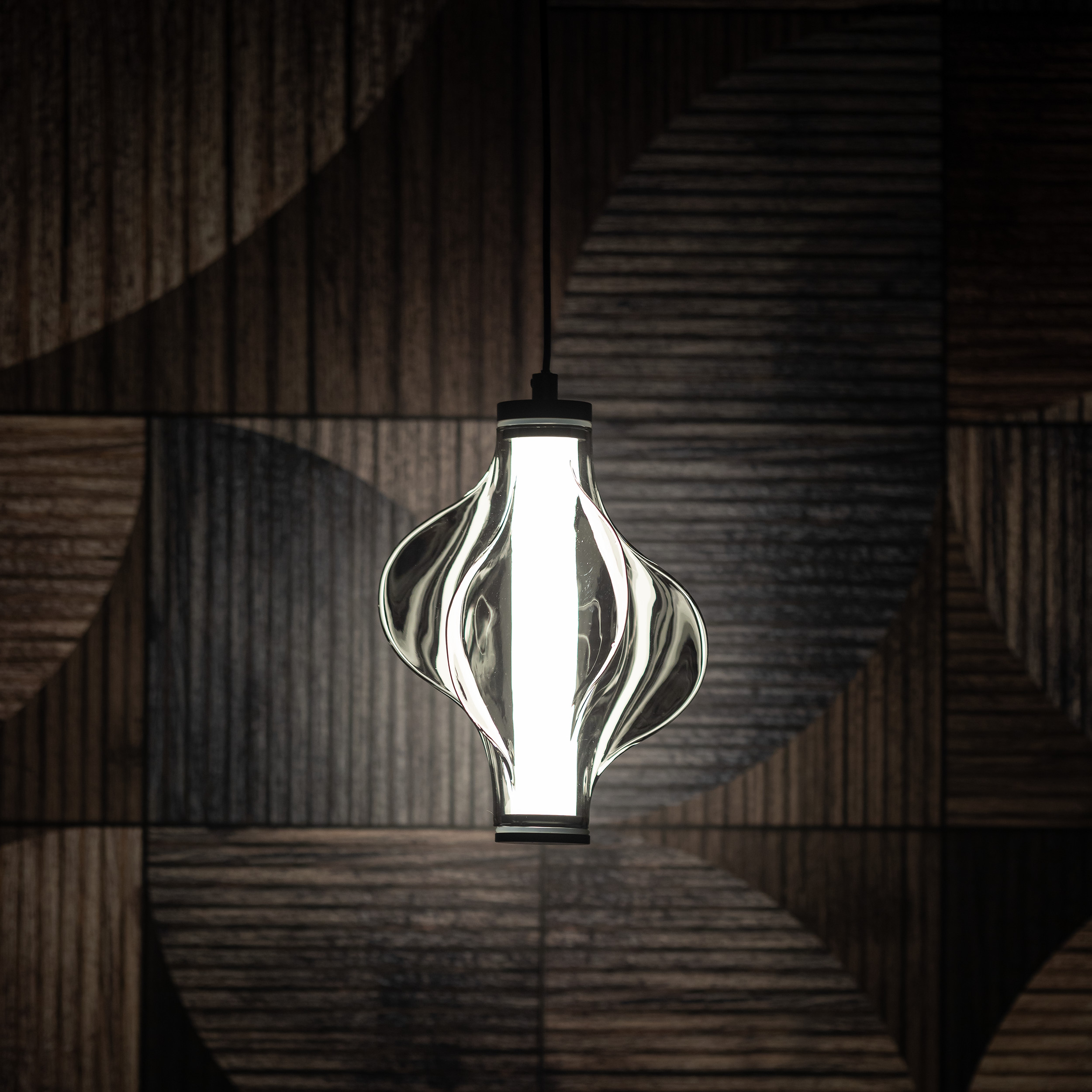 Висяща лампа ELVA BLACK LED 8W TK Lighting TK18213