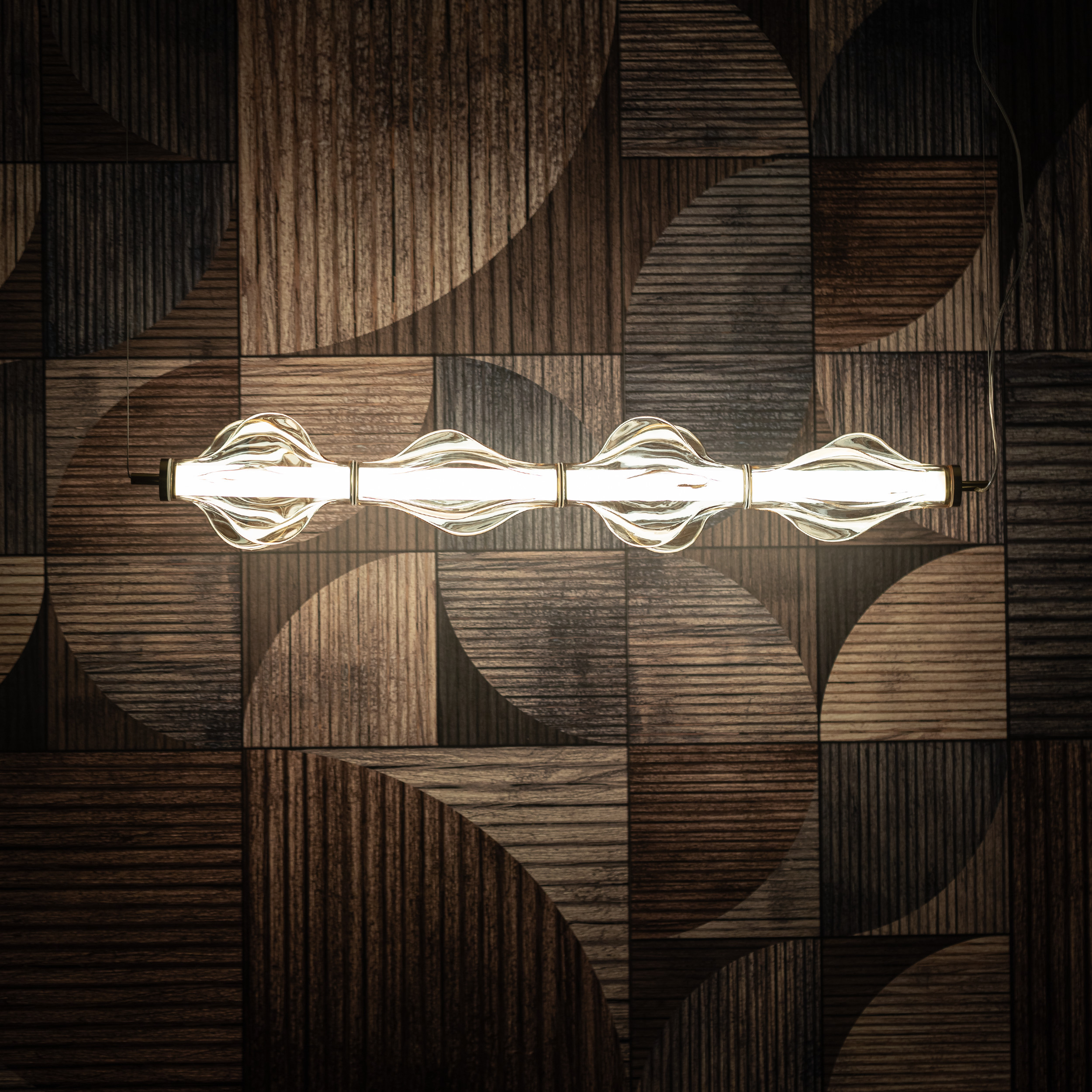 Висяща лампа ELVA BRASS LED 30W TK Lighting TK18216