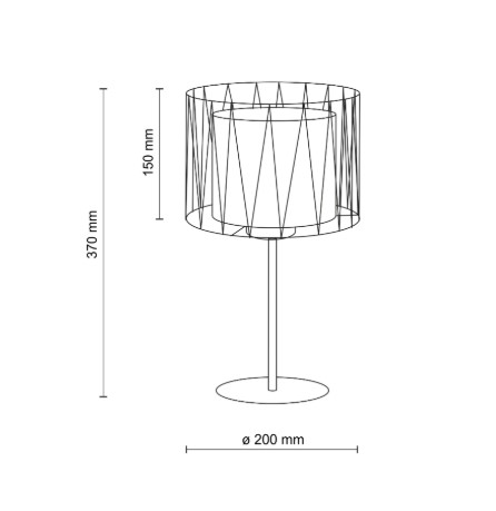 Настолна лампа HARMONY SABIA JUTA 1xE27 TK Lighting TK16198