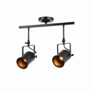 Спот GEMMA 2xE27 черен 55cm E REALITY 638002-02