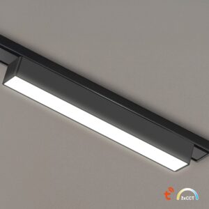 Магнитна LED линейна лампа Slim Magnetic Track черна 23 см 10W Tuya CCT 48V Milagro ML2587